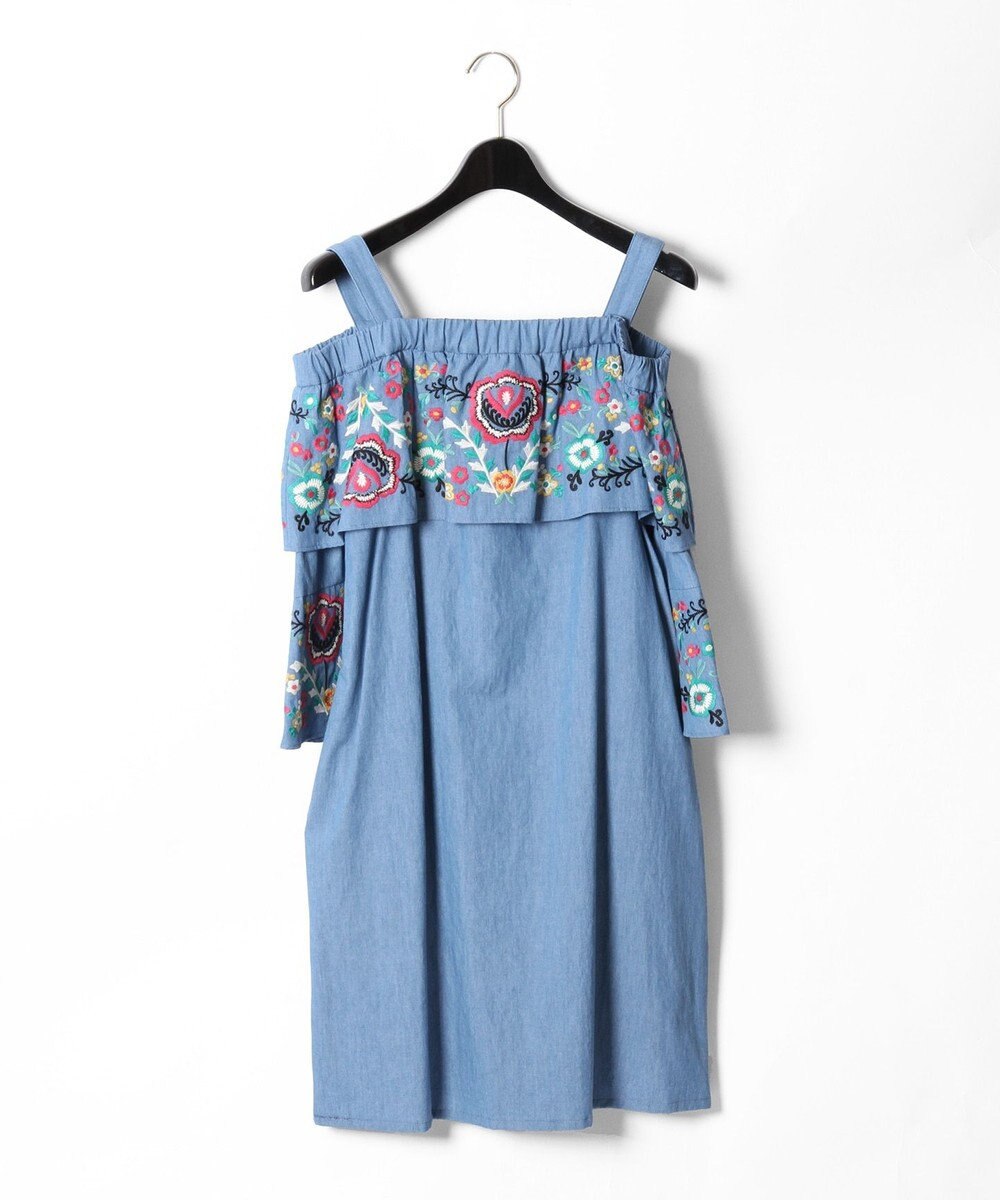 オフショルデニム刺繍ワンピース Grace Continental ファッション通販 公式通販 オンワード クローゼット オフショルデニム刺繍ワンピース Grace Continental ファッション通販 公式通販 オンワード クローゼット