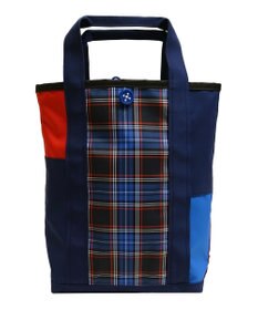+RING 傘生地を使用した撥水トートバッグTALL ネイビー SR184