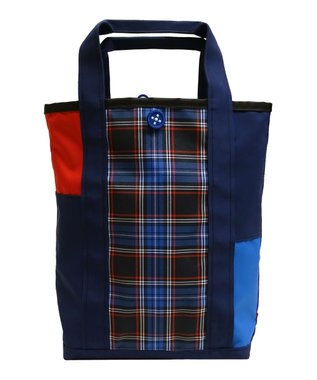 +RING 傘生地を使用した撥水トートバッグTALL ネイビー SR184 紺