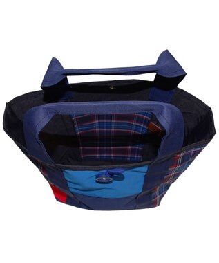 +RING 傘生地を使用した撥水トートバッグTALL ネイビー SR184 紺