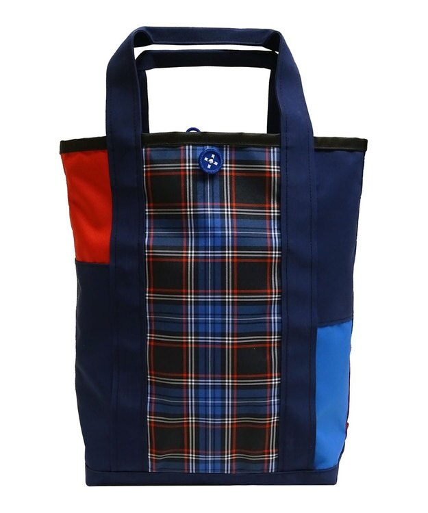 +RING 傘生地を使用した撥水トートバッグTALL ネイビー SR184 紺