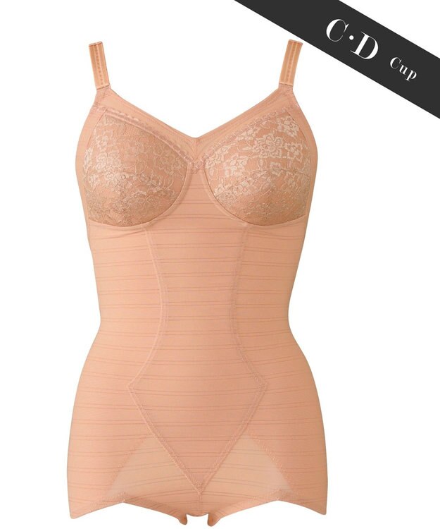 Wing ボディスーツ　ノンワイヤー　ハード　ウイング／ワコール　NA3638 シナモンブラウン