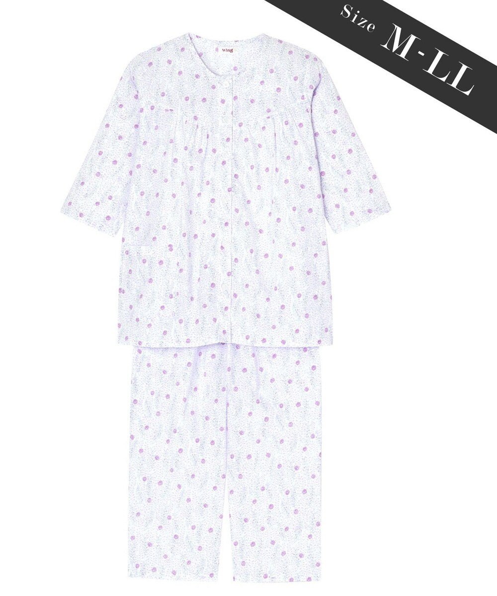 パジャマ 綿100 布帛素材 プチローズ柄 ウイング ワコール Ep4708 Wing ファッション通販 公式通販 オンワード クローゼット