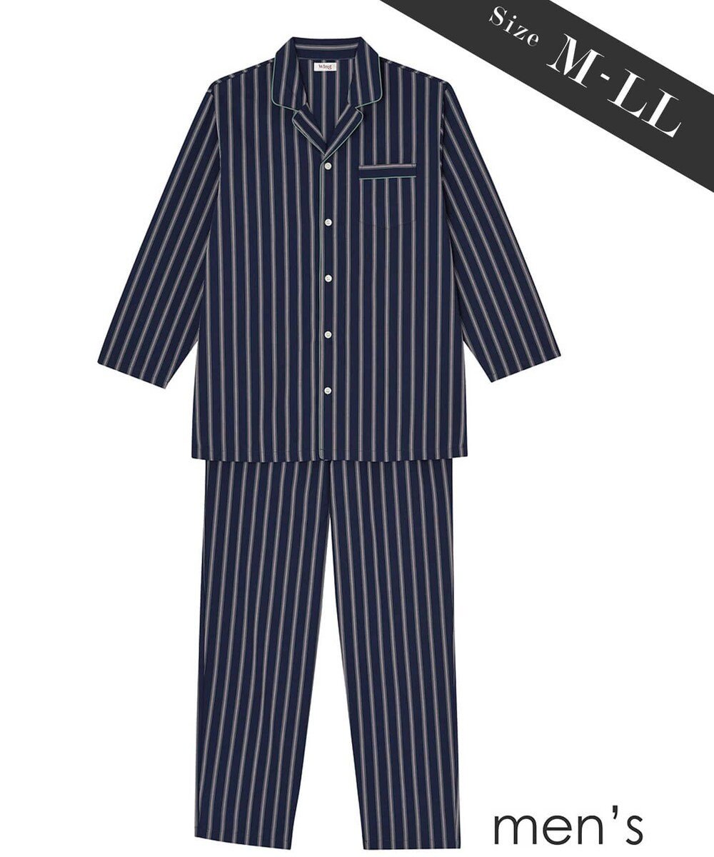 メンズパジャマ 綿100 ストライプ柄 ウイング ワコール Eg4805 Wing ファッション通販 公式通販 オンワード クローゼット