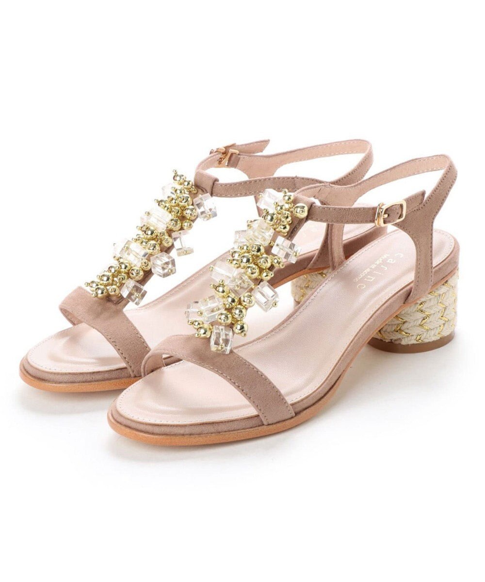 Carino スポンジ入り クリアビジューtストラップサンダル Mode Et Jacomoファッション通販 公式通販 オンワード クローゼット