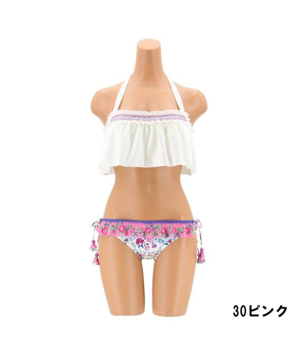 Nuckle Market スモッキング刺繍 フラワープリントビキニ San Ai Resort 三愛水着楽園 ファッション通販 公式通販 オンワード クローゼット
