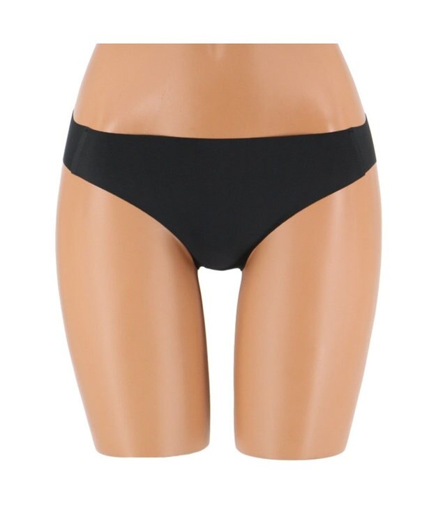 San-ai Resort（三愛水着楽園） 【盗撮・透視撮影防止】 フリーなカッティング素材のショーツ（深め） ブラック