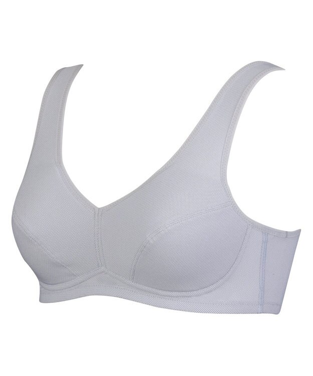 Wing Wing Sports 【ウォーキングブラ】ノンワイヤーブラ 動きやすくてさらりと快適 身生地部は吸汗速乾 カップ肌側はムレにくい NB4033 ウイング／ワコール グレー