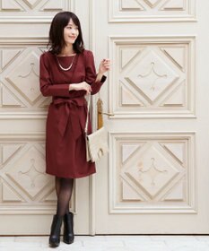 おしゃれ際立つ上品タックコクーンワンピース Tiaclasse ファッション通販 公式通販 オンワード クローゼット