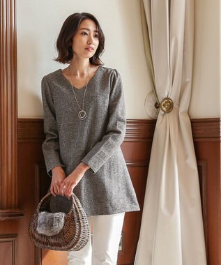 大人可愛い千鳥格子柄チュニック Tiaclasseファッション通販 公式通販 オンワード クローゼット