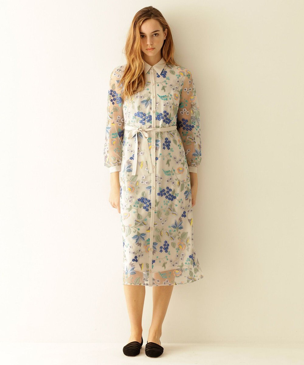 チュール刺繍シャツワンピース Grace Continental ファッション通販 公式通販 オンワード クローゼット チュール刺繍シャツワンピース Grace Continental ファッション通販 公式通販 オンワード クローゼット