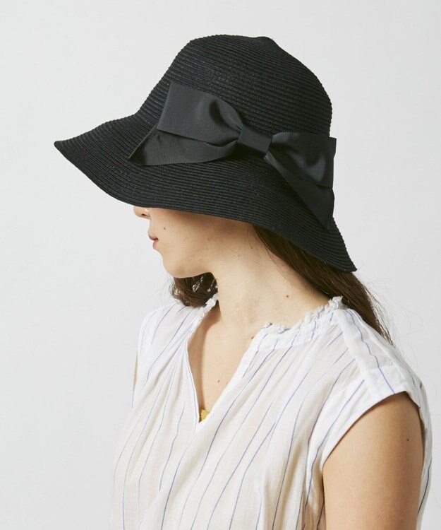 洗えるツバ広ハット ミルサ ウォッシャブルブレードリボンキャペリン Hat Homesファッション通販 公式通販 オンワード クローゼット