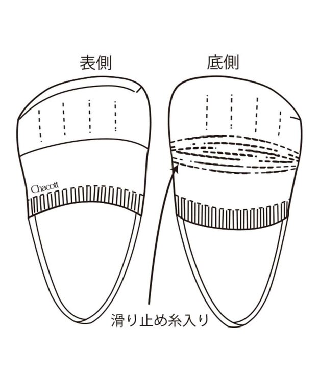 Chacott マルチフィットハーフシューズII ベージュ