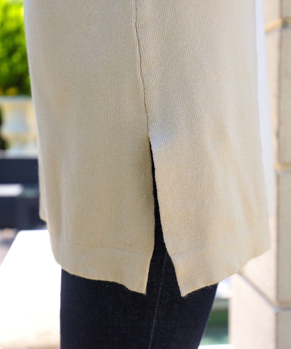 洗える ソフトな風合いが魅力のベーシックvネックニットチュニック Tiaclasseファッション通販 公式通販 オンワード クローゼット