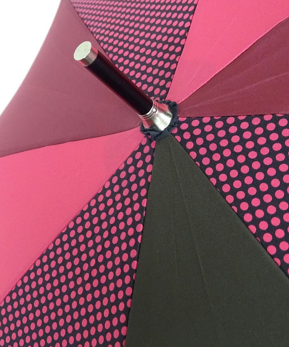 +RING 【UVカット90%以上】【数量限定】 レディース向け 長傘 60cm PNK-DOT T724 