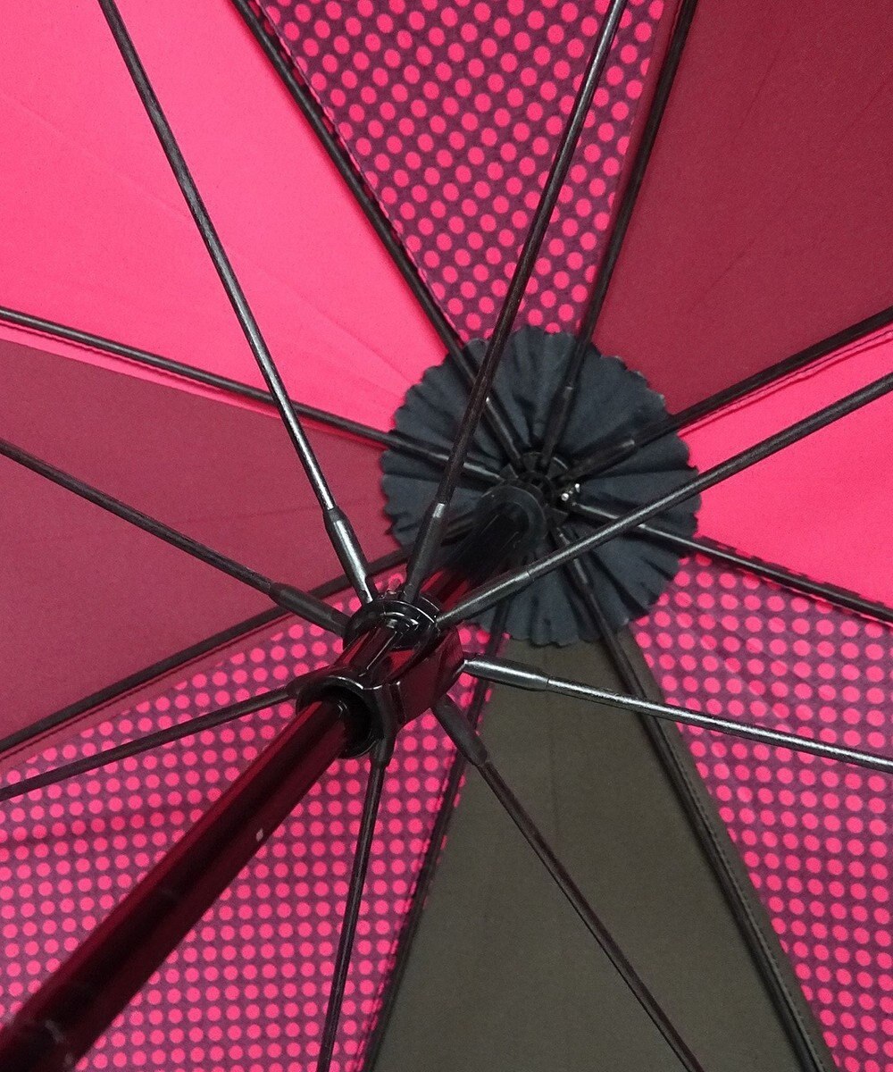 +RING 【UVカット90%以上】【数量限定】 レディース向け 長傘 60cm PNK-DOT T724 