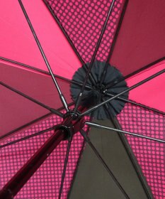 +RING 【UVカット90%以上】【数量限定】 レディース向け 長傘 60cm PNK-DOT T724