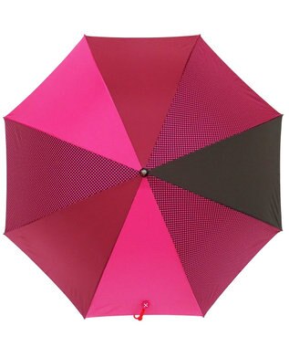 +RING 【UVカット90%以上】【数量限定】 レディース向け 長傘 60cm PNK-DOT T724 ピンク