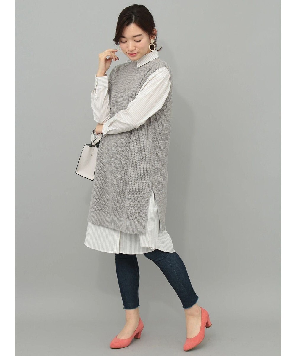 Set2点 ロングニットベスト シャツワンピース Earth Music Ecologyファッション通販 公式通販 オンワード クローゼット