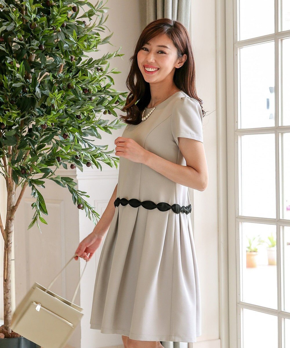 大人可愛いウエーブリボンワンピース Tiaclasse ファッション通販 公式通販 オンワード クローゼット