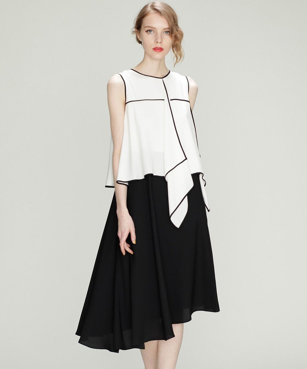 パイピングバイカラーワンピース Grace Continental ファッション通販 公式通販 オンワード クローゼット