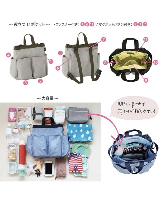 ROOTOTE 3271 ルートート（ROOTOTE）/ RT　SN.マミールー.ミアレ-A 02：ブルー・グレー