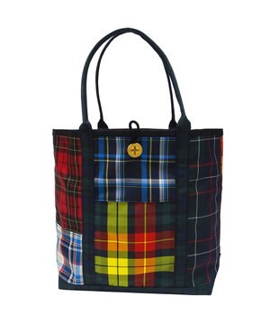  【肩掛け可】【水・汚れに強い】撥水トートバッグML クレイジーチェック SR257