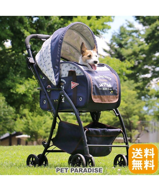 犬用品 ペットグッズ キャリーバッグ ペットパラダイス 犬 カート バギー おしゃれ スヌーピー ３ｗａｙ ハンドフル ペット カート 送料無料 1年保証 猫 キャラクター ペットバギー 多頭 介護 軽量 コンパクト収納 折りたたみ 対面 Pet Paradiseファッション通販 公式