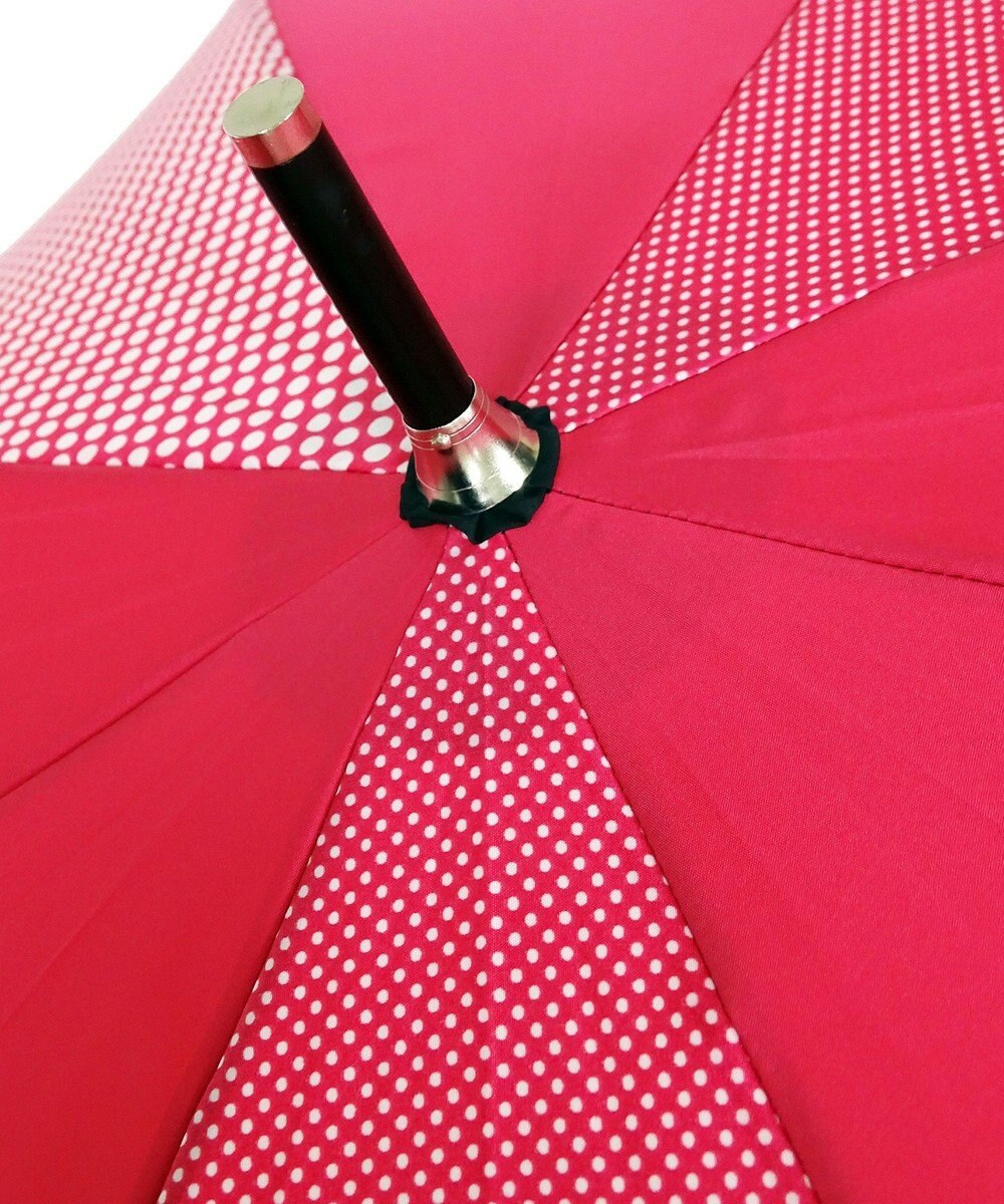 +RING レディース向け プラスリング 長傘60cm PNK-DOT T715 
