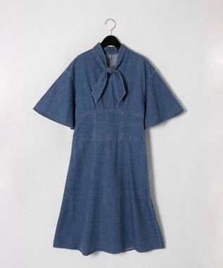ボウタイデニムフレアワンピース Grace Continental ファッション通販 公式通販 オンワード クローゼット