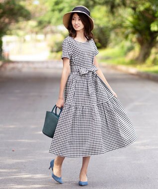 洗える 2way 体型カバーも叶う マキシ丈半袖ティアードワンピース Tiaclasse ファッション通販 公式通販 オンワード クローゼット