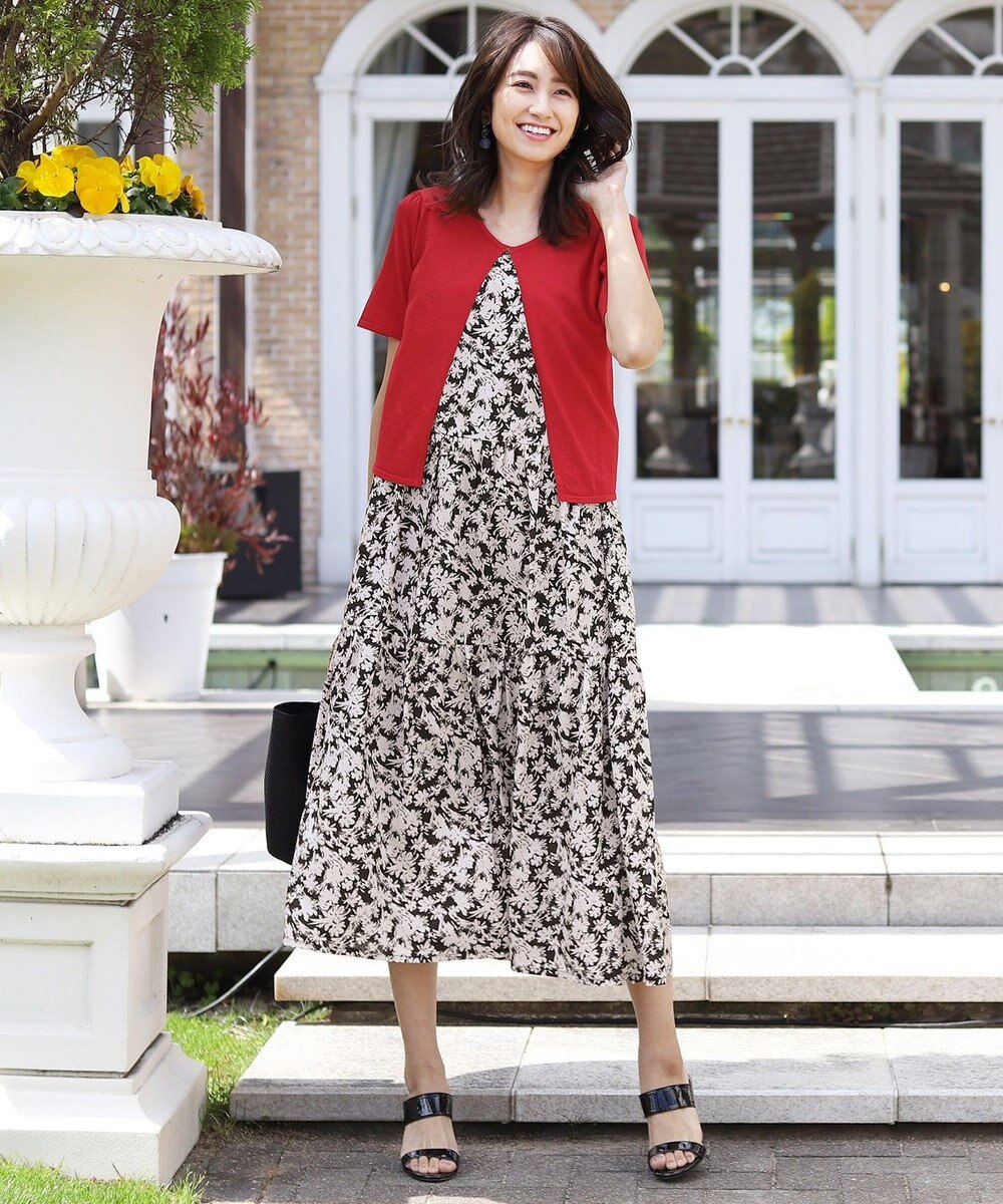 洗える 2way 大人可愛い マキシ丈ノースリーブティアードワンピース Tiaclasse ファッション通販 公式通販 オンワード クローゼット