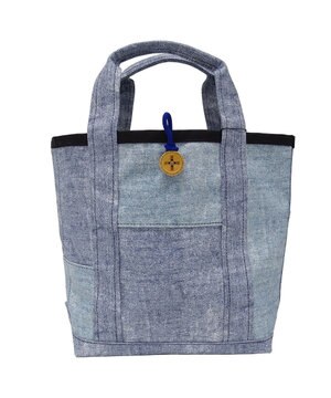  傘生地を使用した撥水ミニトートバッグ S BLU SR241