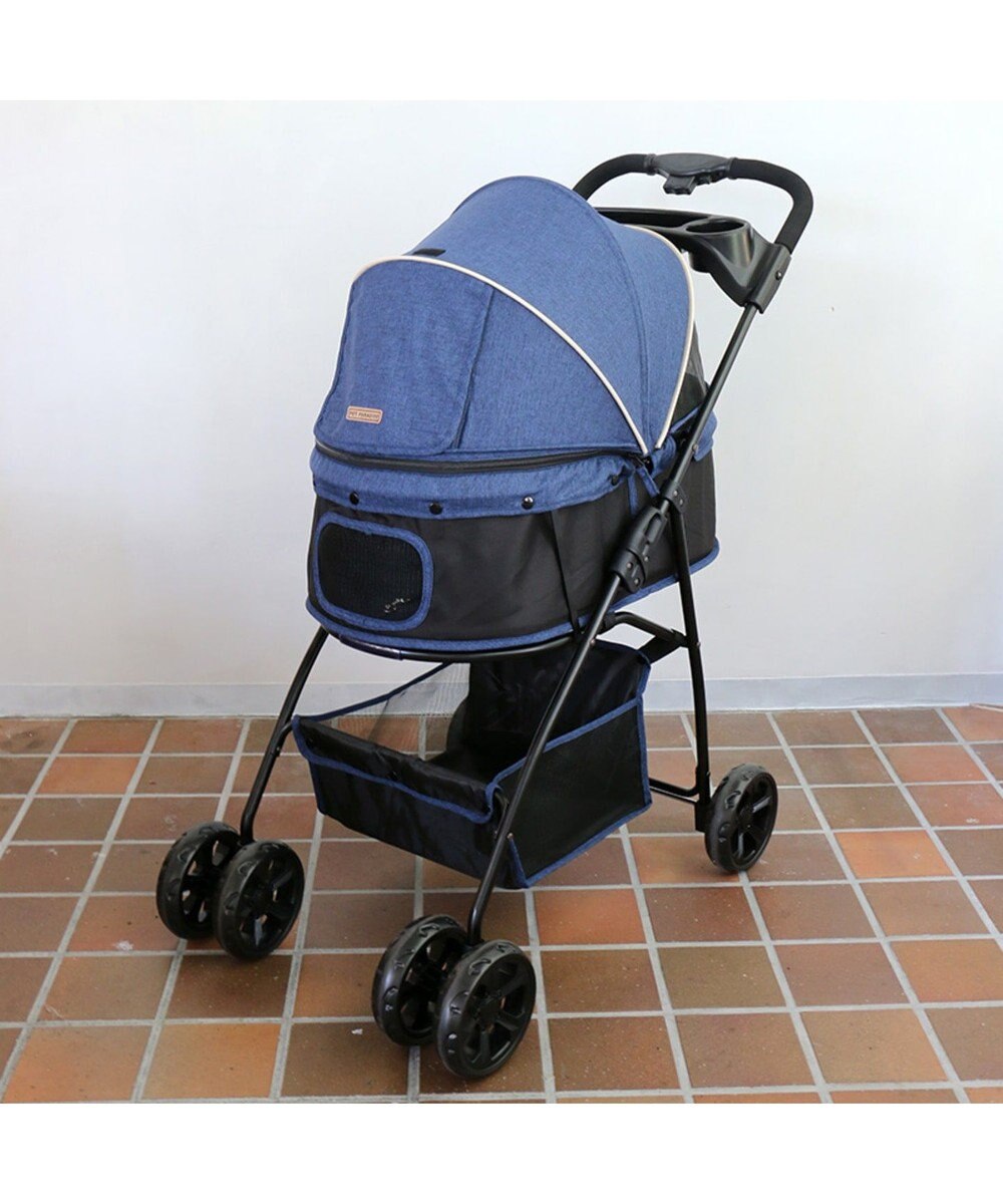 販売累計数30台 犬 カート バギー おしゃれ ペットカート ブルー 15kgまで対応 送料無料 1年保証 猫 カート ペットバギー 多頭 介護 軽量 コンパクト収納 折りたたみ ネット限定 Pet Paradise ファッション通販 公式通販 オンワード クローゼット