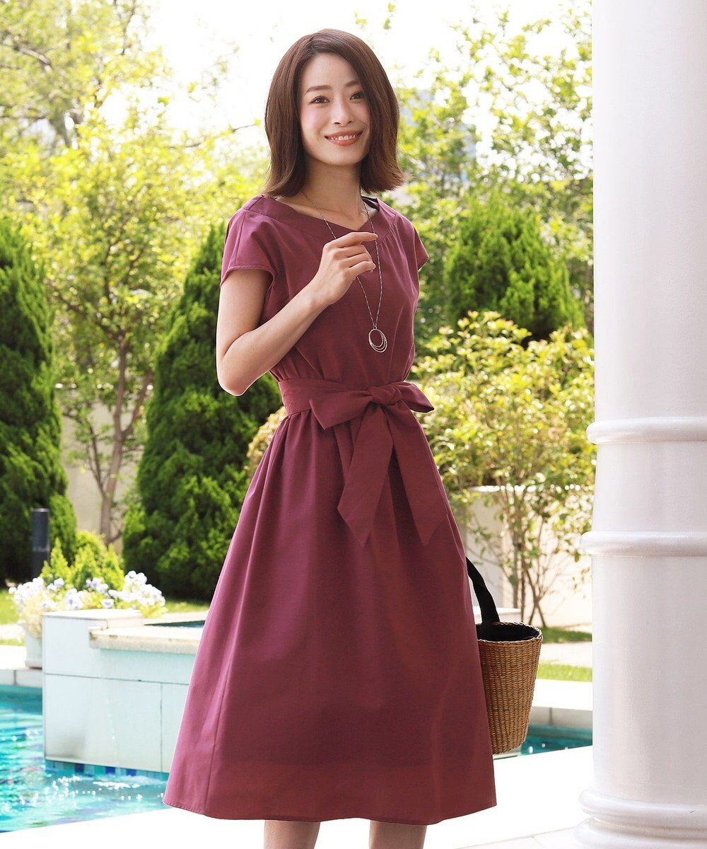 洗える オフショルダー風 ブライトワンピース Tiaclasse ファッション通販 公式通販 オンワード クローゼット