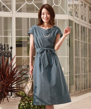 洗える オフショルダー風 ブライトワンピース Tiaclasse ファッション通販 公式通販 オンワード クローゼット