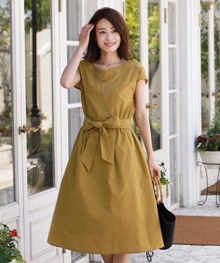 洗える オフショルダー風 ブライトワンピース Tiaclasse ファッション通販 公式通販 オンワード クローゼット