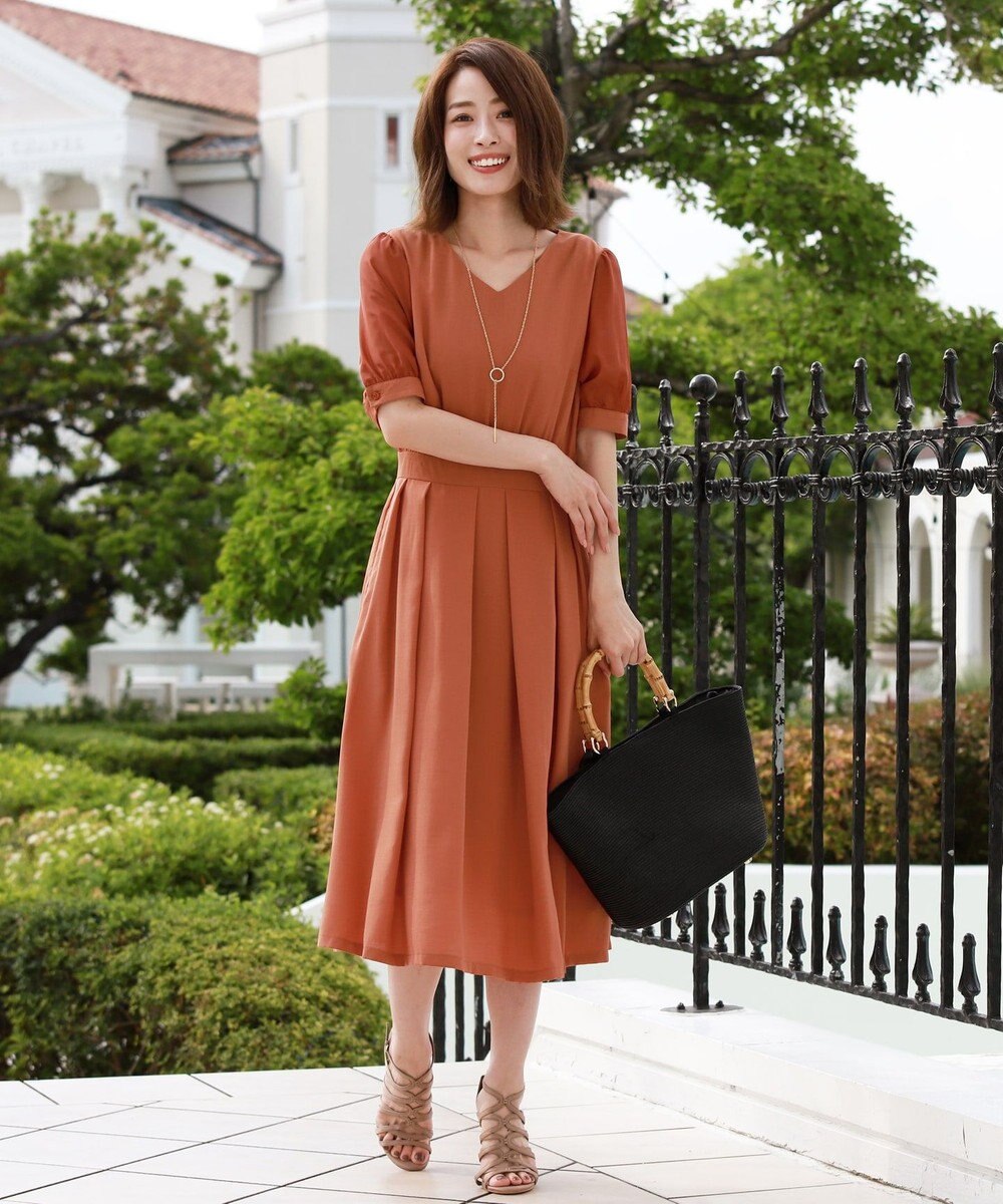 洗える スタイルｕｐも叶うスリーブシフォンワンピース Tiaclasseファッション通販 公式通販 オンワード クローゼット