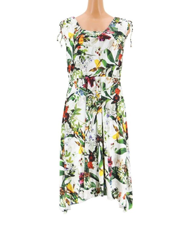 San-ai Resort（三愛水着楽園） 【SALE】【Coral veil】Botanical Garden ショルダードレス 3点セット水着 9号/11号 ホワイト