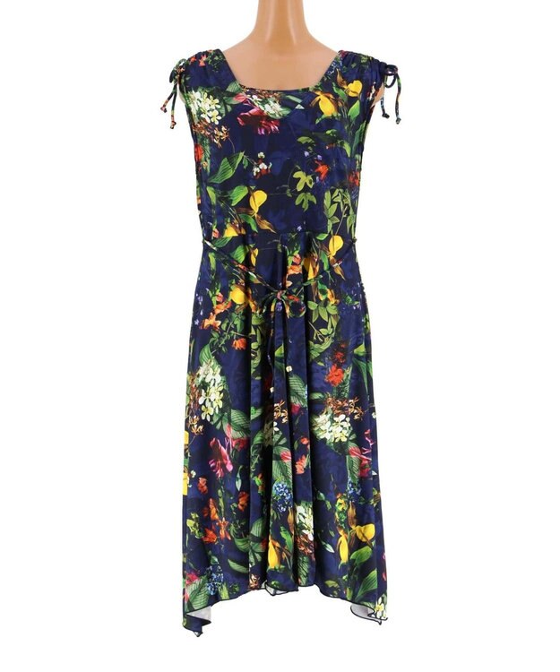 San-ai Resort（三愛水着楽園） 【SALE】【Coral veil】Botanical Garden ショルダードレス 3点セット水着 9号/11号 ネイビー