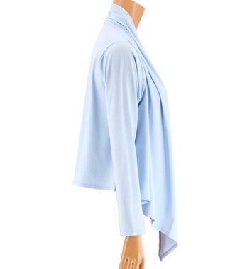 San-ai Resort（三愛水着楽園） Solid ショート丈羽織【Coral veil】 ブルー