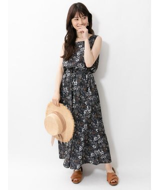 花柄ノースリーブロングワンピース Green Parks ファッション通販 公式通販 オンワード クローゼット