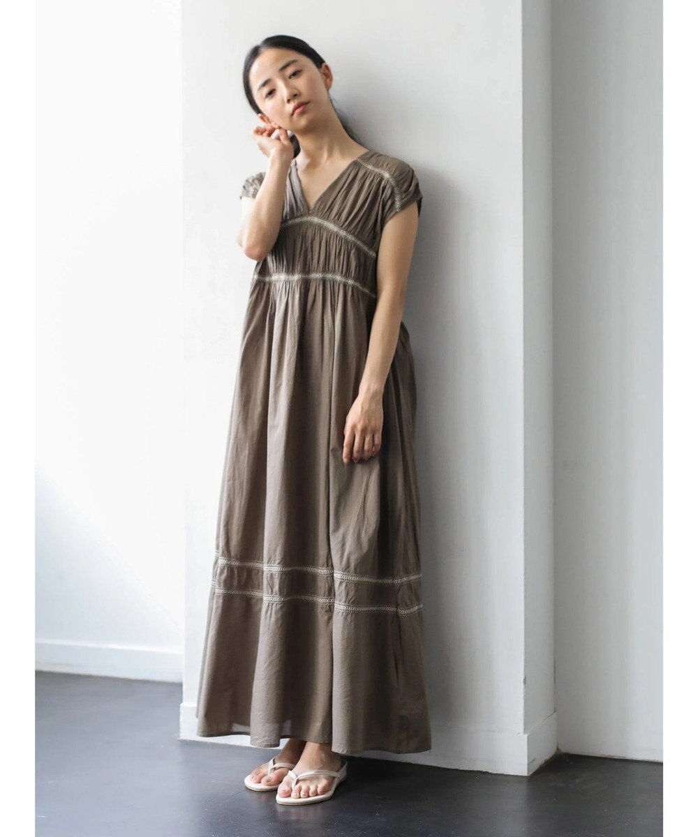 スモッキング刺繍ロングマキシワンピース American Holic ファッション通販 公式通販 オンワード クローゼット