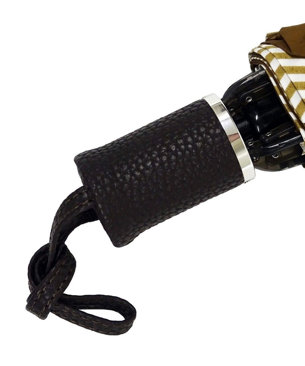 +RING 【UVカット90%以上】【数量限定】 UNISEX 折傘 55cm BRN-STP T737 