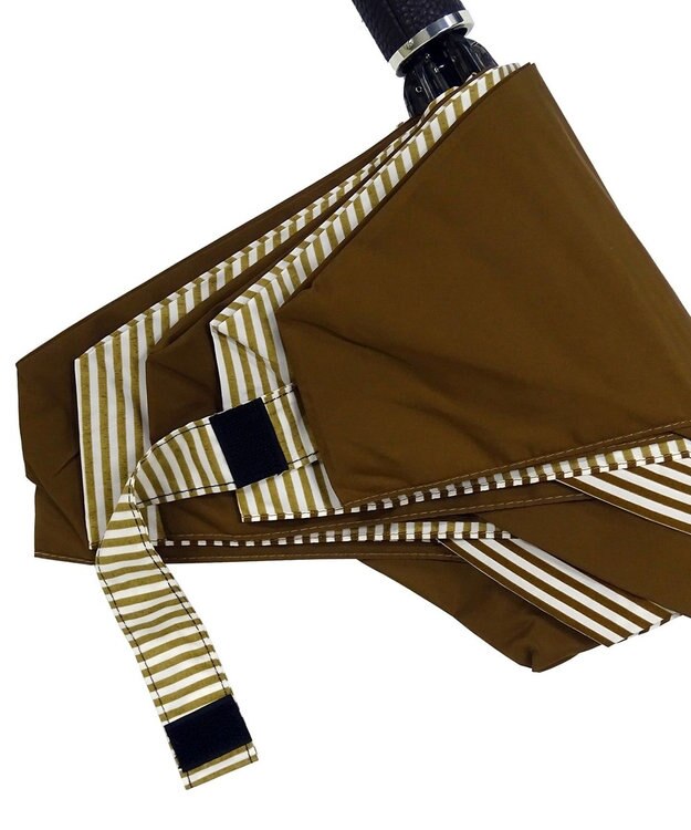 +RING 【UVカット90%以上】【数量限定】 UNISEX 折傘 55cm BRN-STP T737 ブラウン