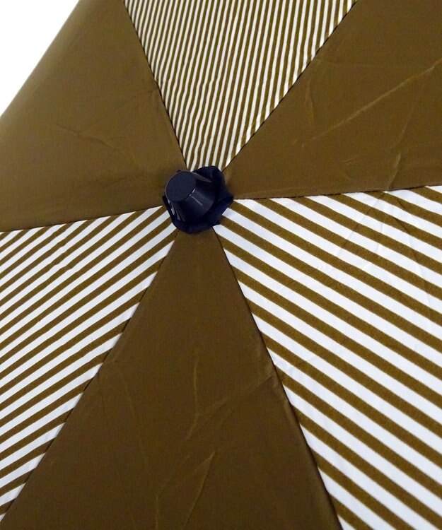 +RING 【UVカット90%以上】【数量限定】 UNISEX 折傘 55cm BRN-STP T737 ブラウン