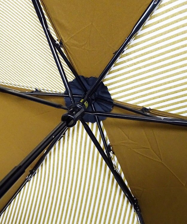 +RING 【UVカット90%以上】【数量限定】 UNISEX 折傘 55cm BRN-STP T737 ブラウン