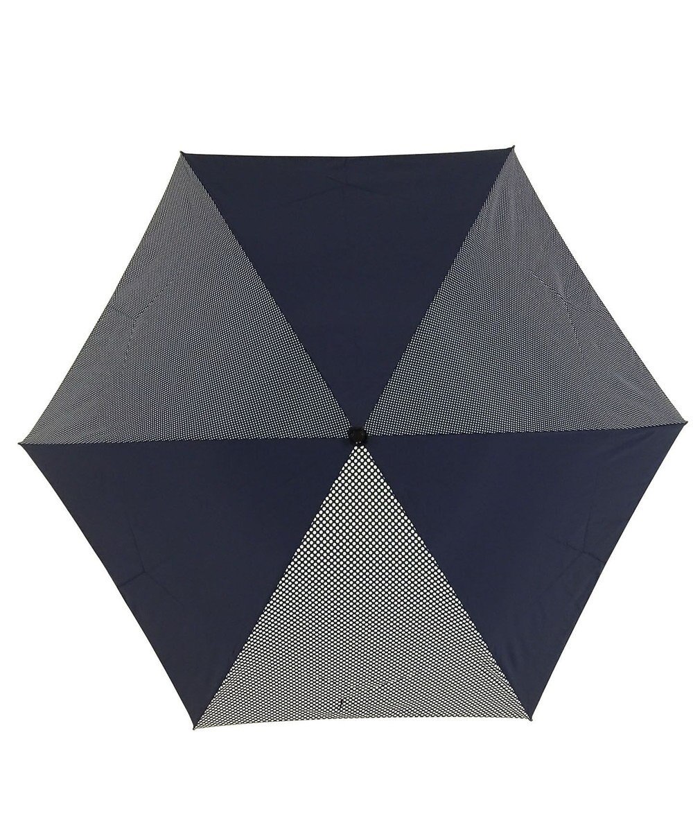 +RING レディース向け プラスリング 簡単開閉式折傘55cm NVY-DOT T744 