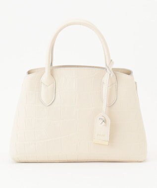 UNBILLION perche やぎ革ユーティリティトートバッグS クロコアイボリー