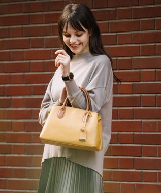 UNBILLION perche やぎ革ユーティリティトートバッグS マスタードキャメル